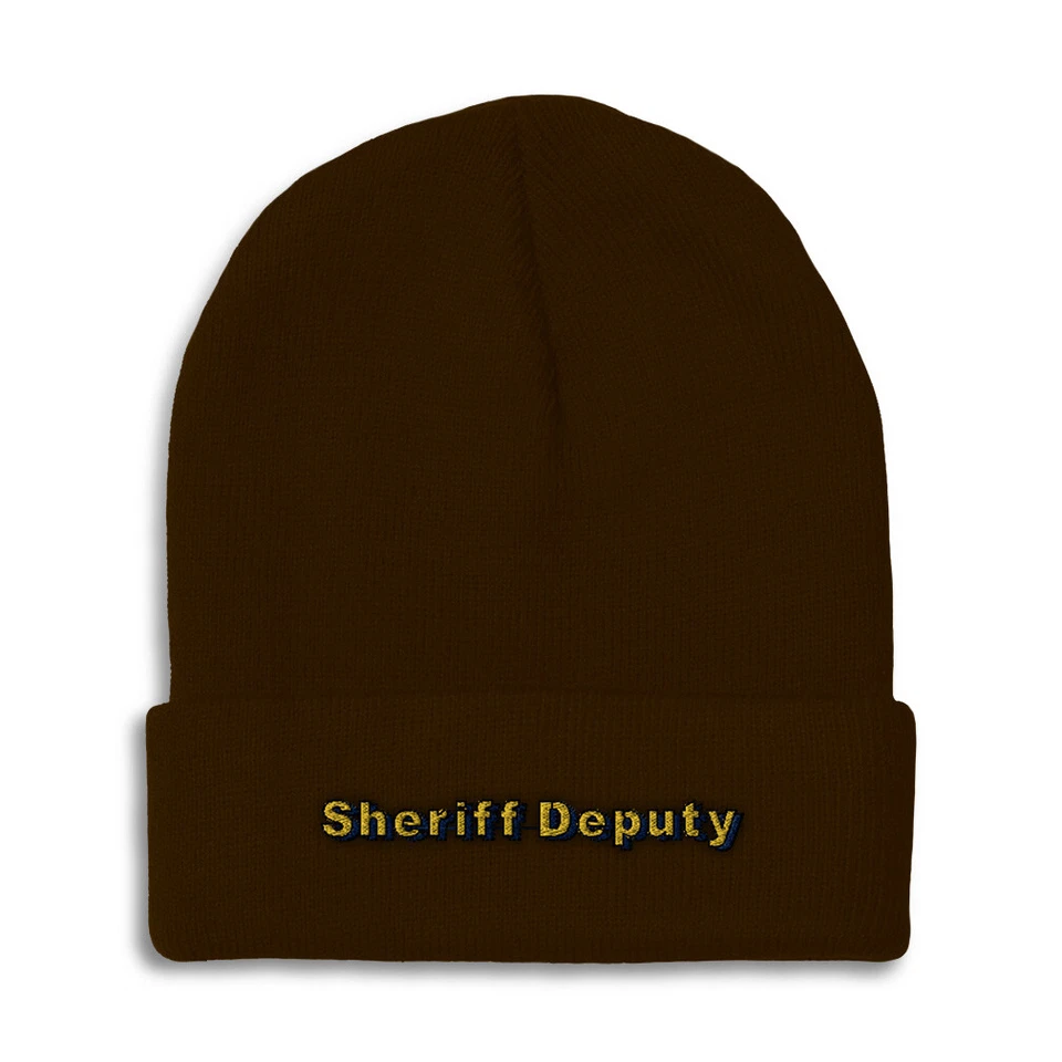 Gorros para hombre Sheriff Deputy Sombreros de invierno para mujer Acrílico Calavera Gorra 1 Talla Foto 1 de 1