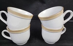 Crowning Fashion Johann Haviland Beige Rimmed Coffee Cups Mugs Lot-4 No saucers - Picture 1 of 13