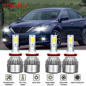Combo LED Headlight Bulbs for Nissan Altima 2007-2018 High Low Beam 6000K 4pcs - Picture 1 of 11