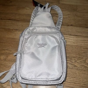 REEBOK COSMOS SLINGBAG Gray Backpack Croosbody Bag Unisex - Picture 1 of 10