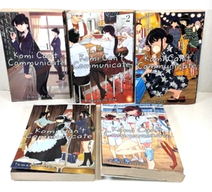 Set of 5 KOMI CAN'T COMMUNICATE Manga Books Series by Tomohito Oda vol. 1-5 - Picture 1 of 4