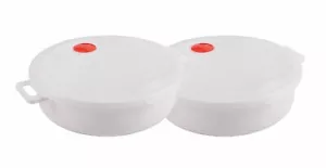 2x Mikrowellen Kasserolle 2,0L Mikrowellengeschirr Gefrierdose Frischhaltedose - Bild 1 von 3