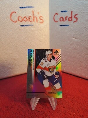 2018 Upper Deck SP Authentic Rookies Henrik Borgstrom #/297 Florida Panthers  - Image 1 of 3