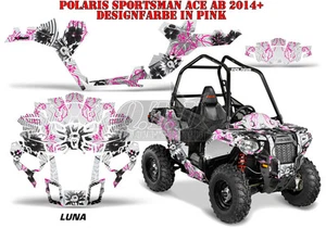 KIT GRÁFICO DE DECORACIÓN DE CARRERAS AMR ATV POLARIS SPORTSMAN MODELO LUNA B - Imagen 1 de 2