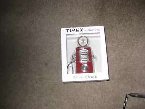 New Timex Red Collectible Gas Pump Mini Clock - Picture 1 of 3