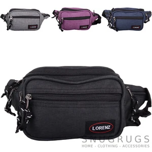 Weiche Herren/Damen Polyester Reise Urlaub Umtasche/Taillentasche verstellbarer Riemen - Bild 1 von 13
