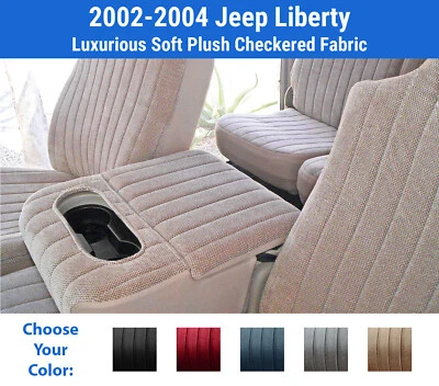 Plush Regal Seat Covers for 2002-2004 Jeep Liberty - Imagem 1 de 4