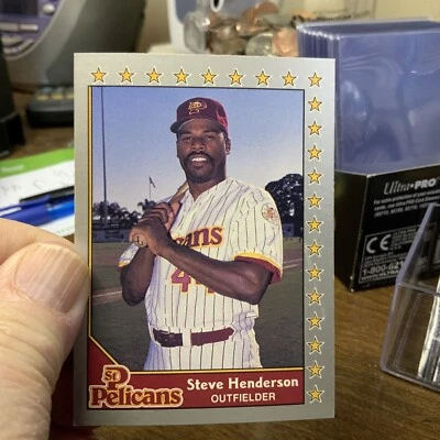 STEVE HENDERSON 1990 Pacific Senior Professional Baseball #5 (free Ship) - Image 1 of 2