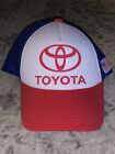 Casquette chapeau camionneur Toyota rouge blanc bleu SnapBack