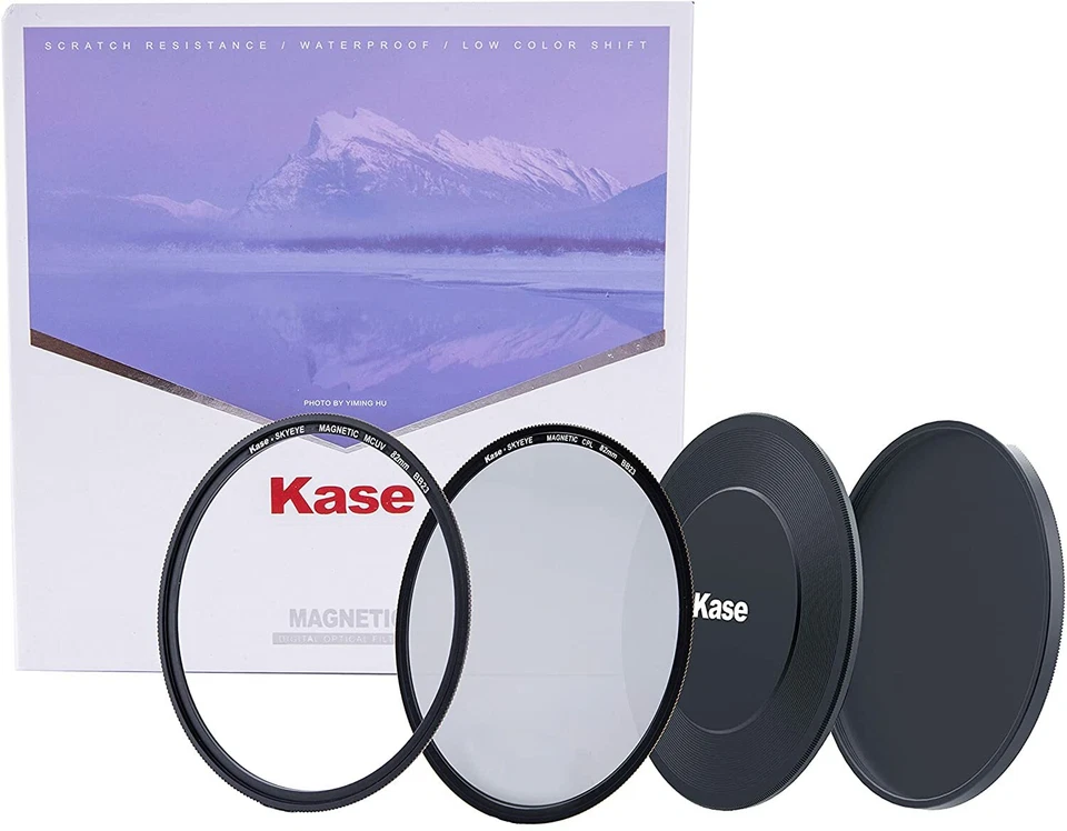 Kase Skyeye 82mm Magnetic Starter Kit Optical Glass Filter MCUV CPL 82 Stack Cap - Image 1 of 1