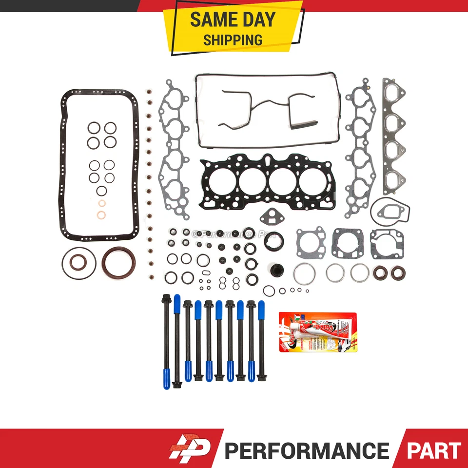 Full Gasket Set Head Bolts for 90-01 Acura Integra RS LS DOHC B18B1 B18A1 - Image 1 of 4