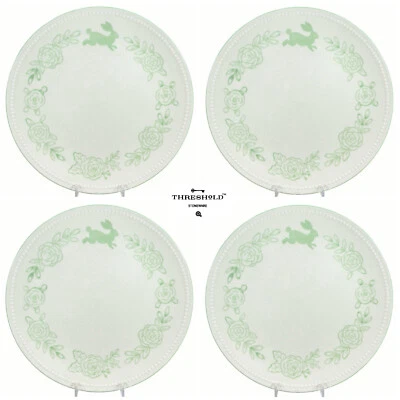 Juego de platos de cena Target Threshold CONEJO CON CUENTAS - VERDE 10,5" 4 piezas Pascua Foto 1 de 4
