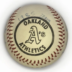 Oakland A’s Athletics 1985 Team Autograph Baseball No COA MLB Major League Bball - Bild 1 von 9