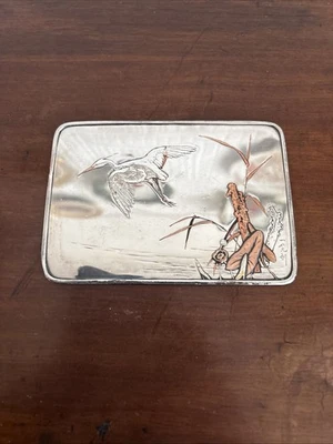 Beautiful Japanese Meiji Period Silver & Mixed Metal Plaque - Image 1 of 4