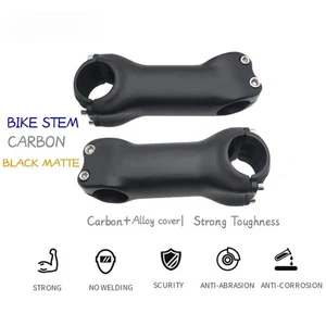  Carbon Mtb Bicycle Handlebar Stem 31.8mm 6/17 Degree Ultralight Road Bike Stem  - Picture 1 of 40
