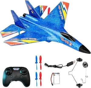 Rc Flugzeug SU37, Ferngesteuertes Flugzeug 2.4 GHZ 2 Kanal, Modellflugzeug - Bild 1 von 7