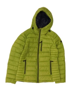 MICHAEL KORS Womens Hooded Padded Jacket UK 14 Medium Green Nylon EH15 - Picture 1 of 4