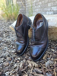 Zapato de vestir FLORSHIEM Imperial para hombre puntada de cuero marrón puntera Oxford talla 6,5 - Imagen 1 de 8