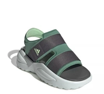 Adidas Niños Mehana Eva Sandalias Ajustables Nuevas W T 5 Gris Carbón Verde Unisex Foto 1 de 4