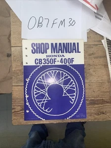 Honda CB350F 400F 1977 manuale officina OEM - Foto 1 di 8