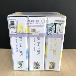 Flower Fairies Fotoalbum 3er Set mit Karten Aufbewahrungsbox Vintage Neu Versiegelt - Bild 1 von 7