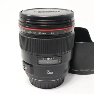 Casi Mint Canon Ef 35mm F/1.4 DISTANCIA USM Gran Angular Prime Lens Hecho En # - Imagen 1 de 3