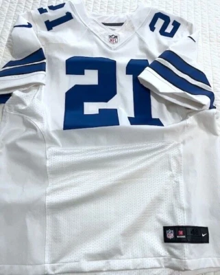 Camiseta deportiva blanca Nike auténtica de los Dallas Cowboys Ezekiel Elliott - talla 48 Foto 1 de 3