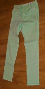 Gap Kids 1969 Girls' Jeans, Sz 12 Reg. "Super Skinny", 5 pocket, Zipper, Green - Picture 1 of 3