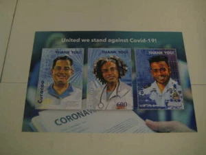 2020 Curacao Miniature Sheet on United we stand against the virus - MNH - Picture 1 of 2