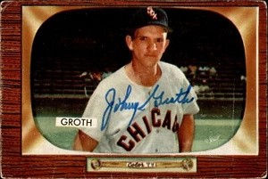Johnny Groth Signed 1955 Bowman #117 Autographed White Sox 75480 - Picture 1 of 1