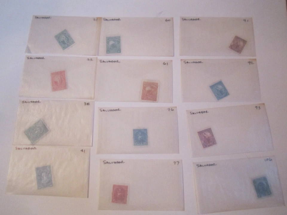 EL SALVADOR STAMP LOT SCOTT #21 - #457 AND BOB NOT COMPLETE MANY ARE MINT BBA-42 - Image 1 of 4