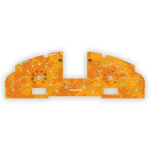 Porsche Cayenne 955 957 S GTS Gauge Face 160 MPH Topografía Transsyberia Naranja - Imagen 1 de 1