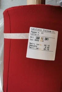 0,5 Meter Stoff Futterstoff Weinrot LANFICIO ITALMODE SRL 50cm STF-110+125 - Bild 1 von 6