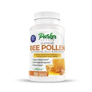 Parker Naturals Best Bee Pollen, Royal Jelly, Propolis Made by USA Bee Keeper... - Picture 1 of 10