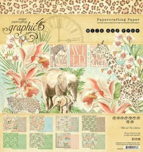 Graphic 45 WILD & FREE Collection Paper Pack 8x8" #4502404 - Picture 1 of 1