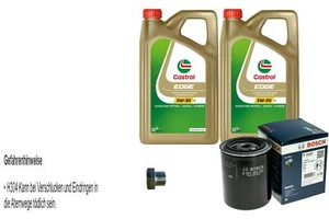BOSCH Ölfilter 10 L Castrol EDGE 5W-30 M für Nissan Pick-up 2.5 TD 4WD - Bild 1 von 5