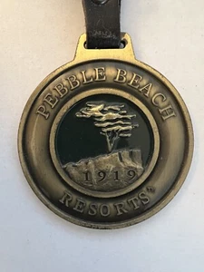 PEBBLE BEACH RESORTS 1919 SPANISH BAY DEL MONTE SPYGLASS HILL METALL GOLF BAG TAG - Bild 1 von 4