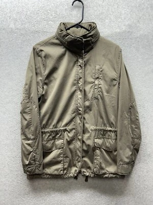 James Perse Women’s Size 3 GreenUtility Twill Jacket  Drawstring Zippered Hood - Изображение 1 из 4