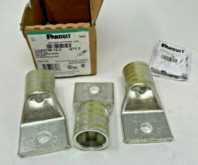 (Pack of 3)  Panduit - LCAX750-12-3 - Copper Compression Lug 1 Hole 777.7  - Image 1 of 4
