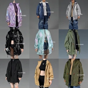 Female Soldier Figure Trendy Jacket Loose Workwear F 12” Action Rubber Body 1/6 - Picture 1 of 31