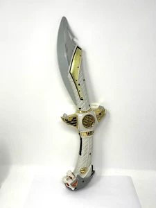 1994 Mighty Morphin Power Rangers Talking Tiger Sword White Broken As Is REPAIR - Picture 1 of 10