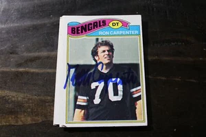 TARJETA AUTOGRAFIADA RON CARPENTER CINCINNATI BENGALS - Imagen 1 de 1