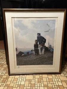 Norman Rockwell’s Framed “Outward Bound” Print #717/2500 - Picture 1 of 6
