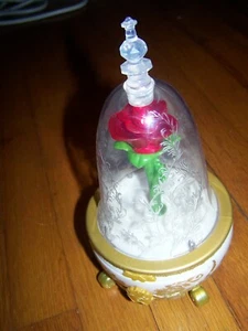 Disney Beauty and Beast Enchanted Rose Belle Magic Jewelry Box Plays Music Glows - Picture 1 of 1