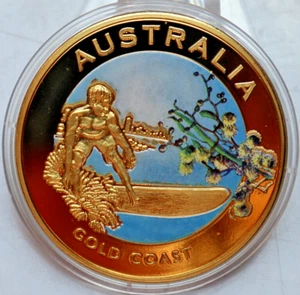 MEDALLA 2010: COLECCIÓN AUSTRALIA: GOLD COAST, Bronce, Color, PP, C32 - Imagen 1 de 2