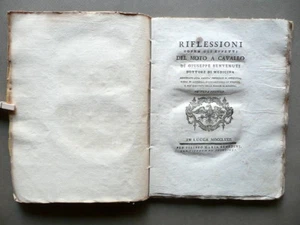 Reflexionen über die Auswirkungen des Motorrads zu Pferd G.Willkommen Benedini Lucca 1772 - Bild 1 von 6