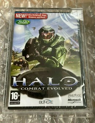BRAND NEW SEALED HALO COMBAT EVOLVED FOR PC ENGINE WITH NEW PERSPEX DISPLAY CASE - Image 1 of 4