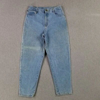 Pantalones de mezclilla pequeños vintage Hunt Club talla 12 mamá tiro alto cónicos descoloridos rotos Foto 1 de 4