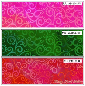 QUILTING TREASURES "OMBRE SCROLL" FABRICS PRICED @ 1/2 YD - Picture 1 of 4