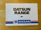 Datsun Range Nissan Sales Brochure 1983 Patrol 280 Zx 280 C Laurel Bluebird Sta